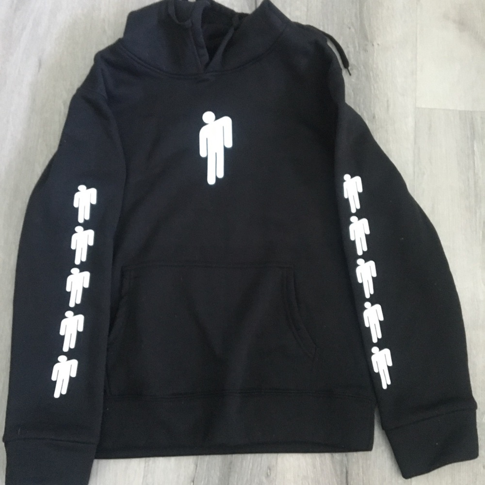 Billie eilish merch hoodie- black